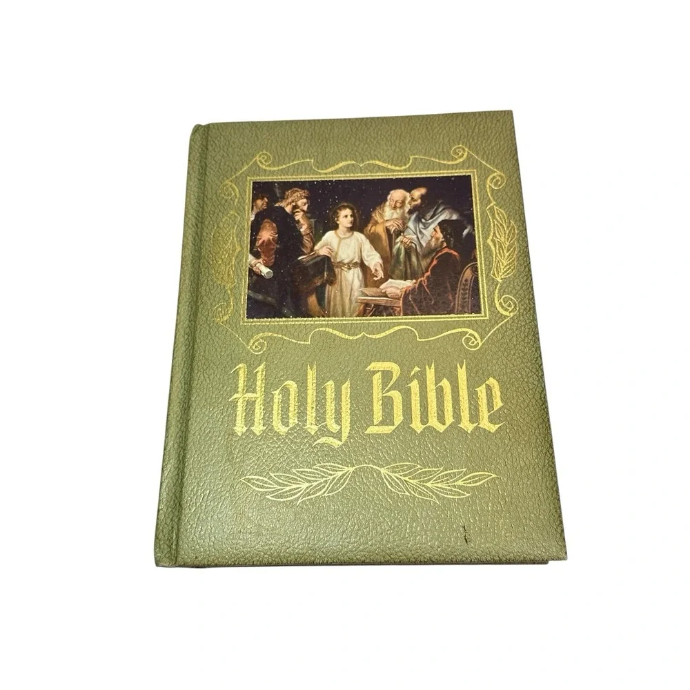 Vintage Heirloom Holy Bible Catholic NAB 1972-1973 Edition By Catholic Bible Pub